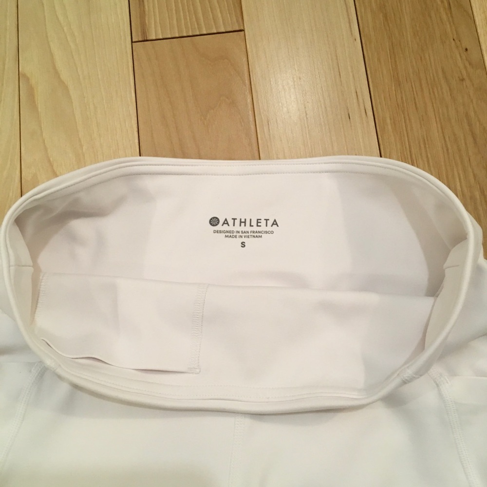 Athleta Fearless Mudra Capri Tight Leggings White - Picture 7 of 10